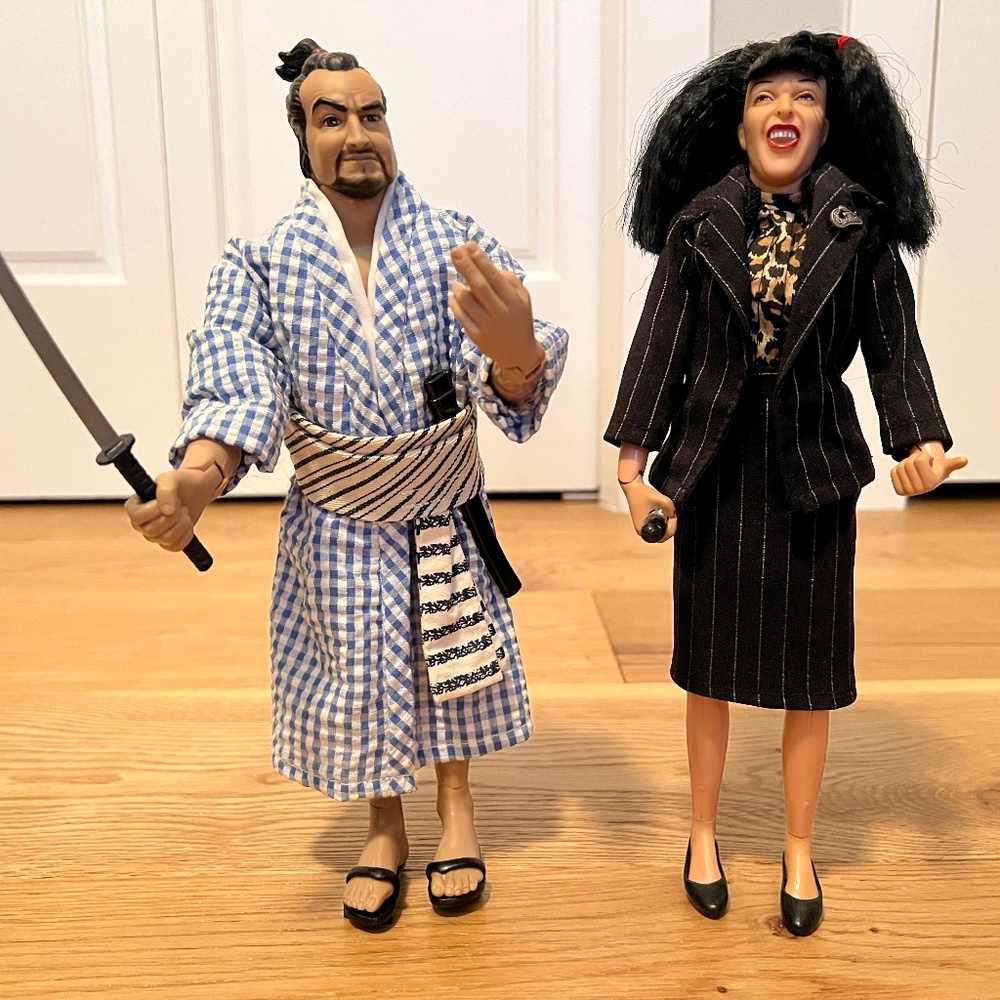 SNL Belushi Samurai & Radner Roseanne Roseannadanna action figures